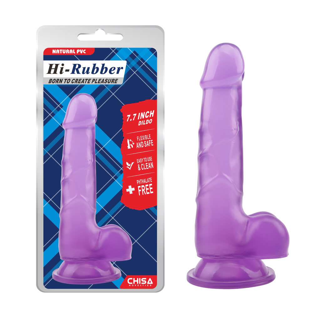 7,7 colio plonas dildo-violetinis