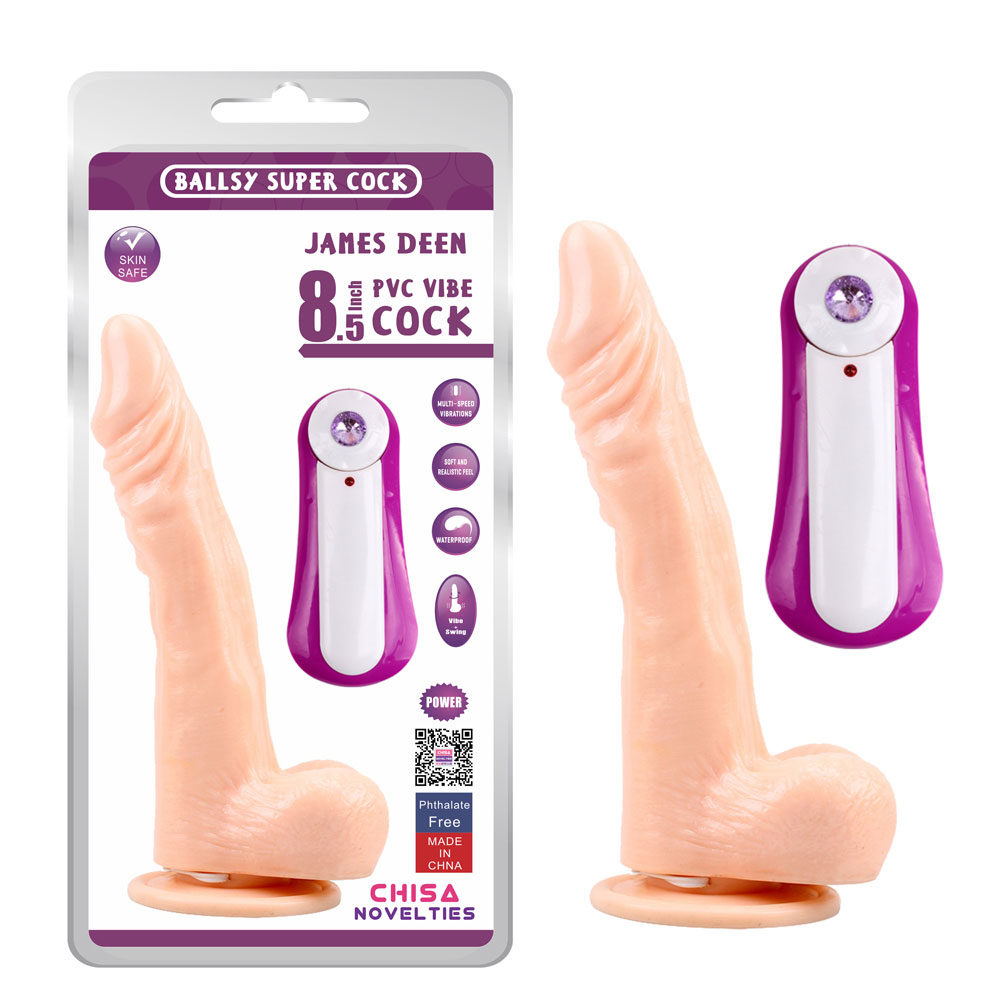 JAMES DEEN 8.5 vibruojantis dildo